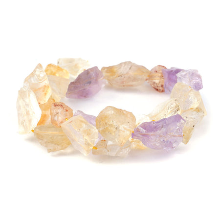 Amethyst and Citrine 12X16-13X18 Rough Nugget - Limited Editions - Goody Beads