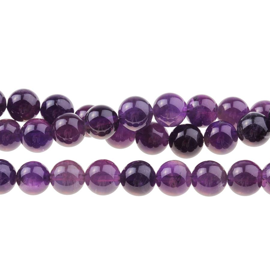 Amethyst 10mm Round 8-Inch