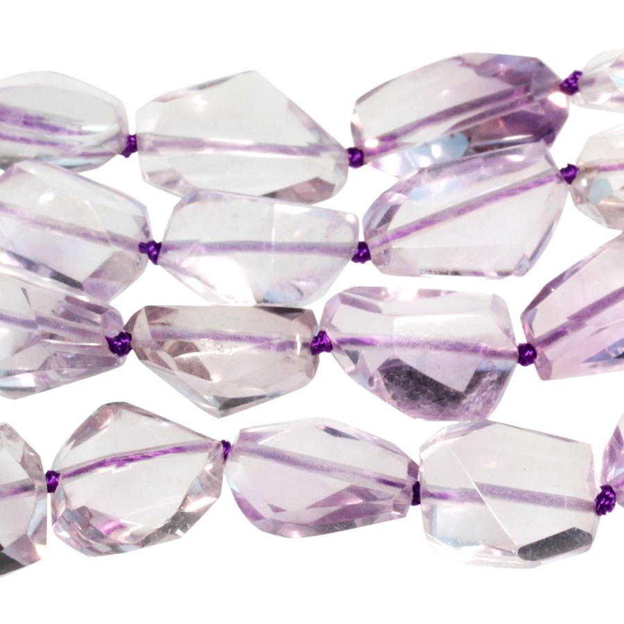 Amethyst 10x14-12x18mm Faceted Nugget 15-16 Inch