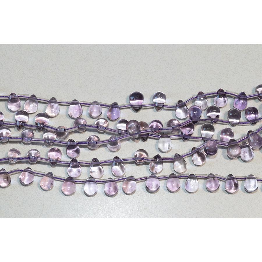 Amethyst 6x6-8mm Drop 15-16 Inch