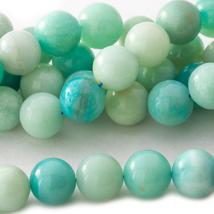 Amazonite 10mm Round 8-Inch - Goody Beads