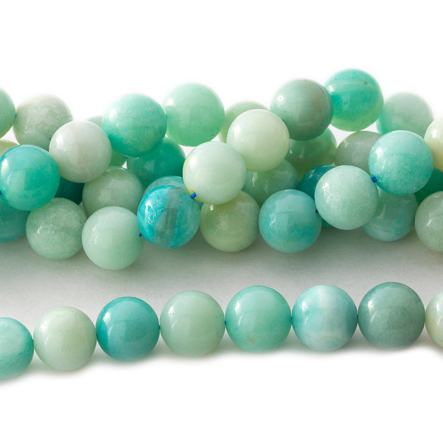 Amazonite 10mm Round 8-Inch - Goody Beads