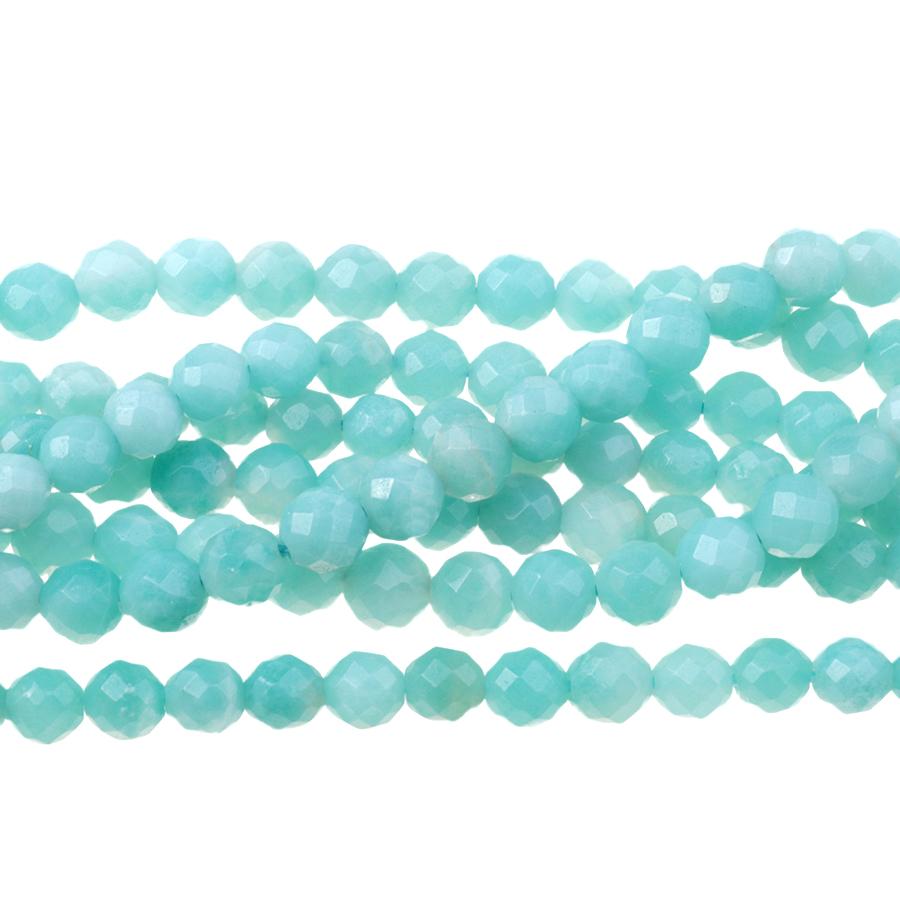 Amazonite (AAA) 6mm Faceted Round 15-16 Inch