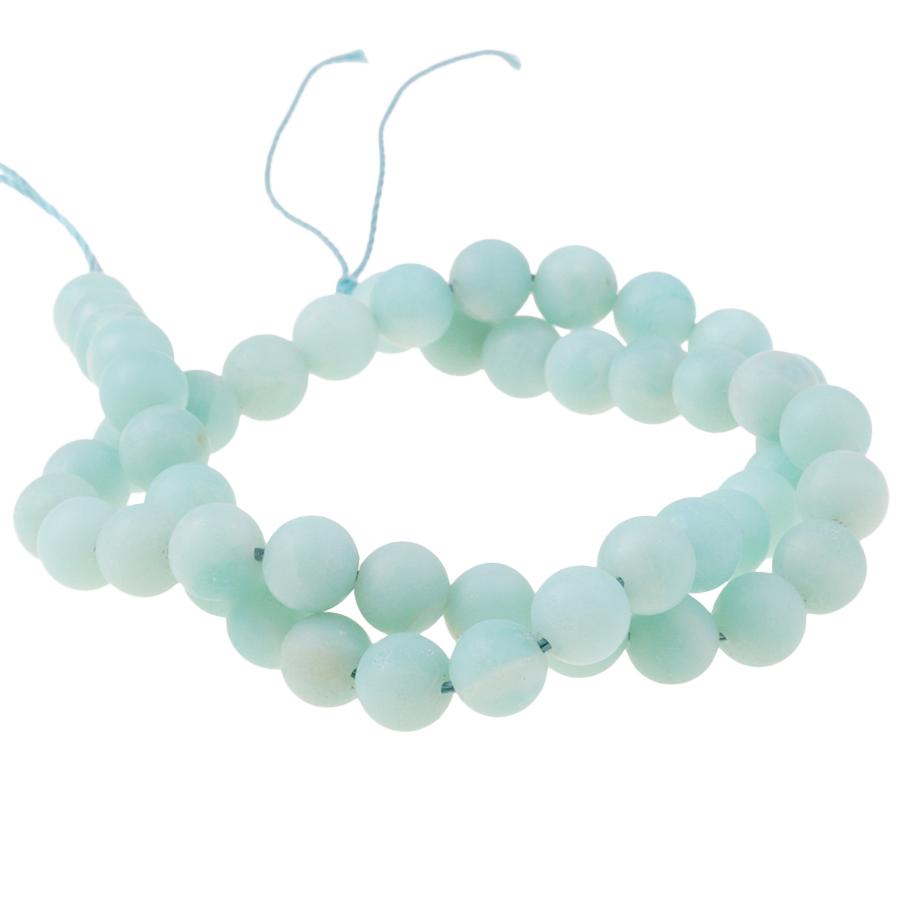 MATTE Amazonite (AAA) 8mm Round 15-16 Inch