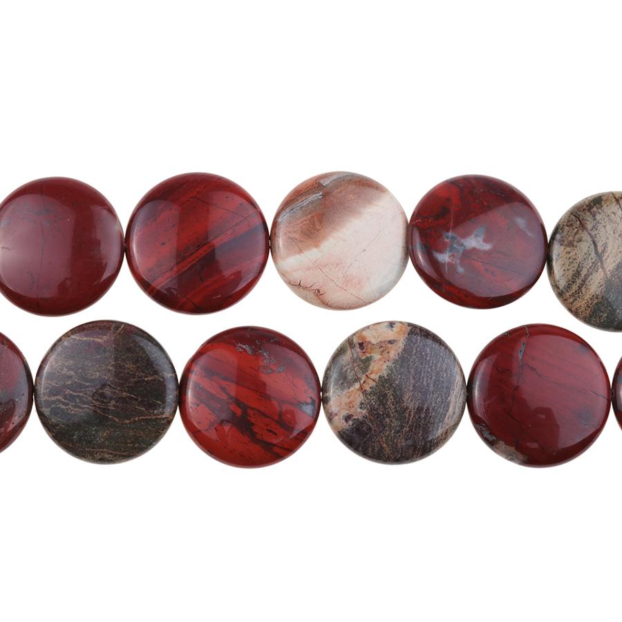 Apple Jasper 30mm Coin 8-Inch