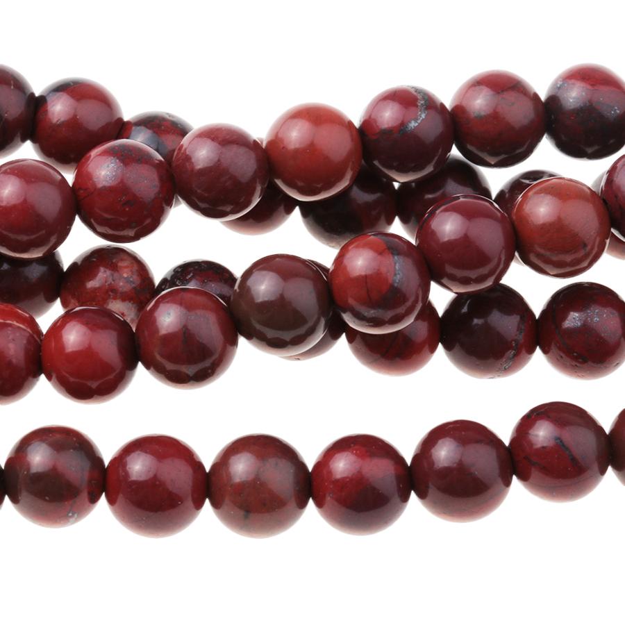 Apple Jasper 6mm Round 8-Inch - Goody Beads