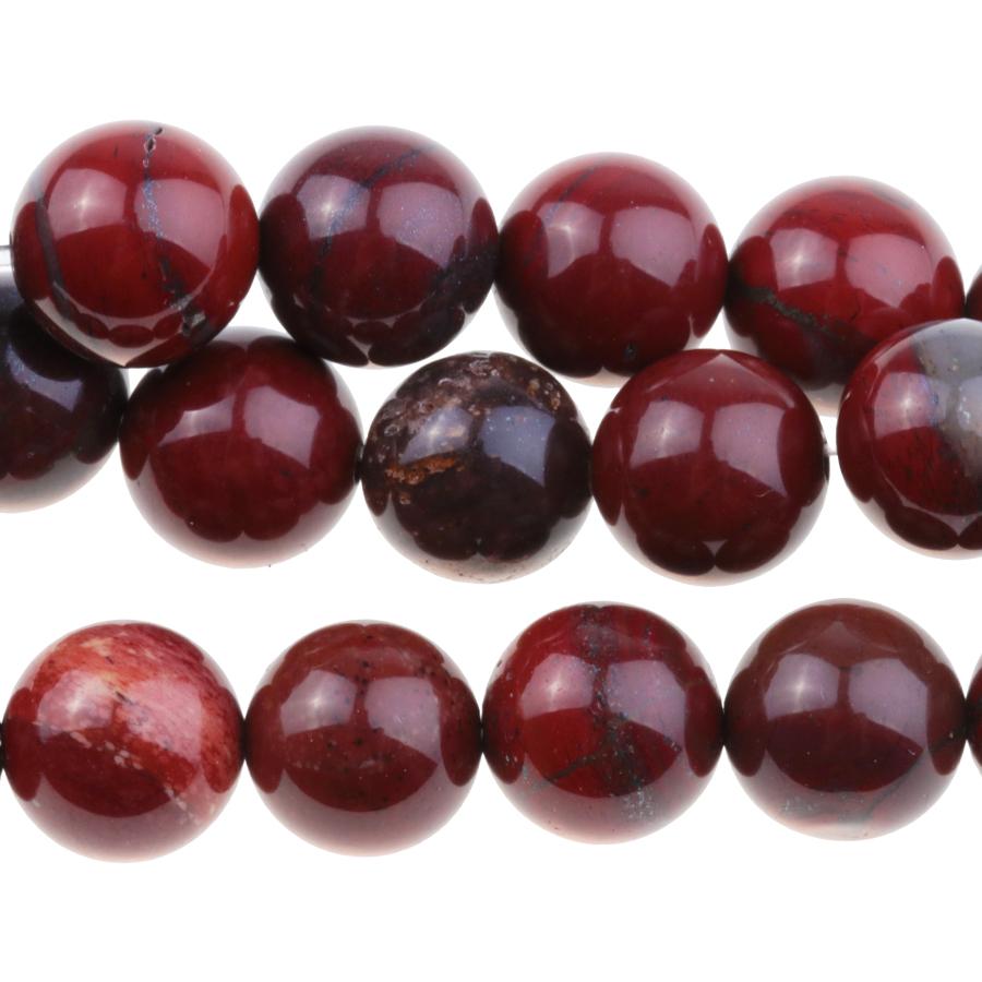 Apple Jasper 8mm Round 8-Inch - Goody Beads