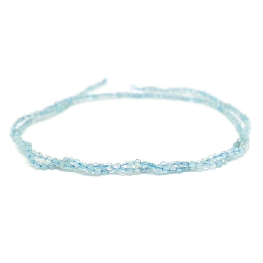 Aquamarine Faceted 2mm Coin - 15-16 Inch