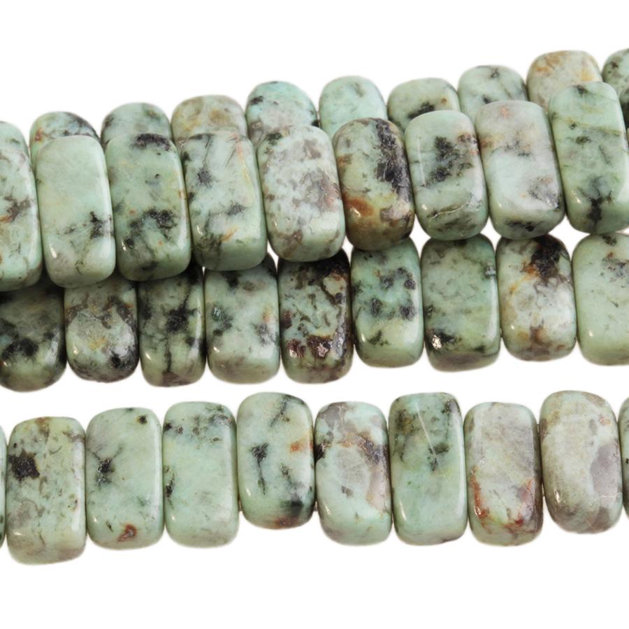 African Turquoise 5x10 Double Drill 8-Inch