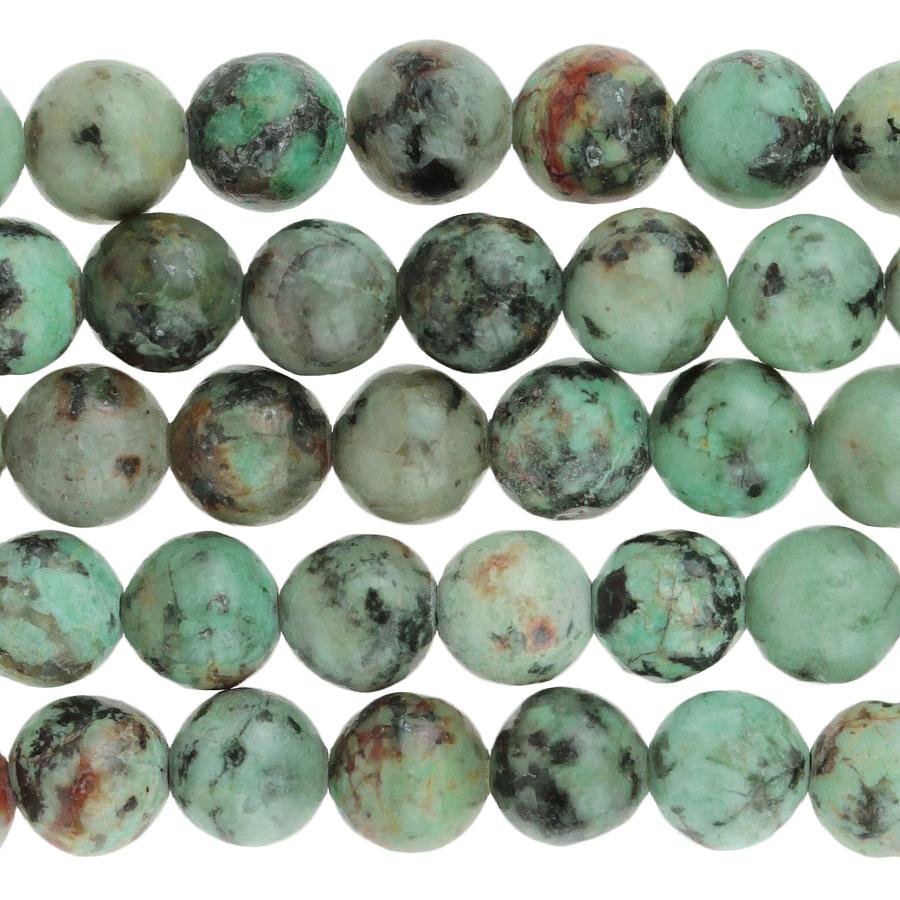 African Turquoise 6mm Round 8-Inch - Goody Beads
