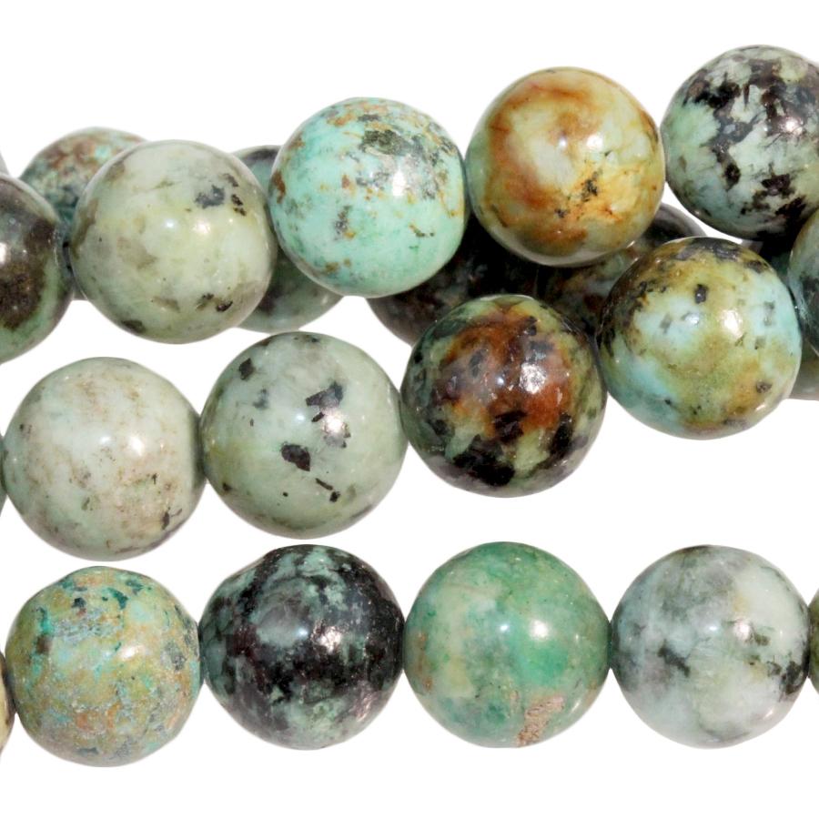 African Turquoise 8mm Round 8-Inch - Goody Beads