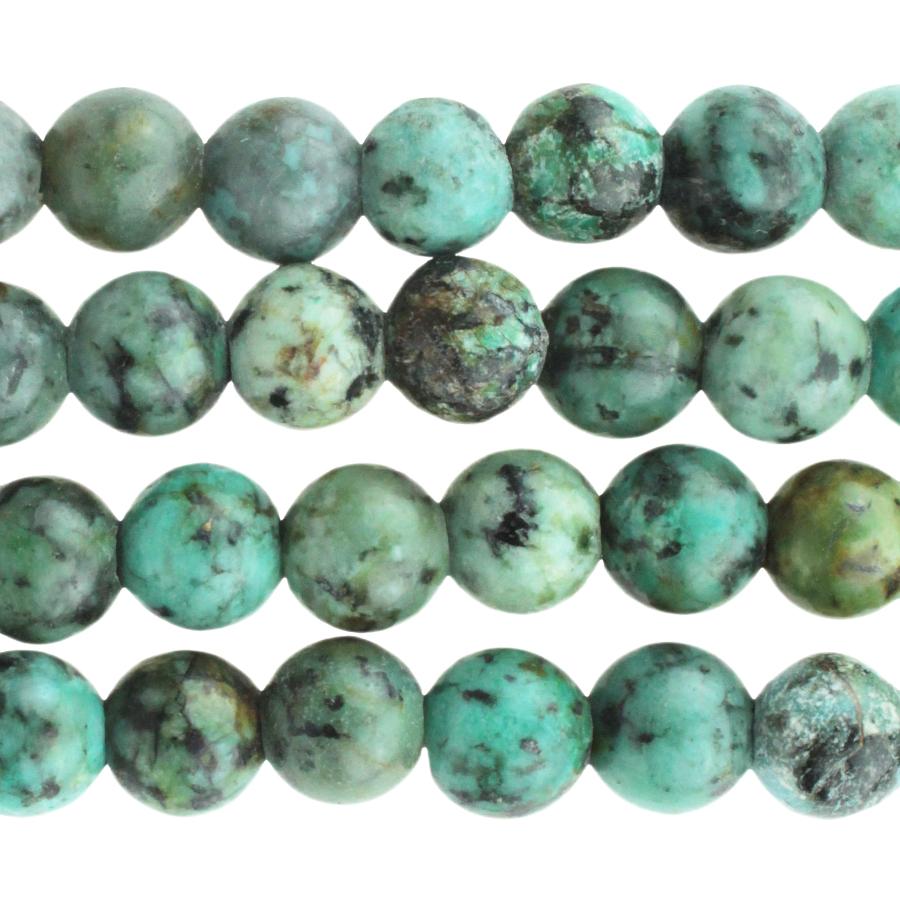African Turquoise 8mm Large Hole Round 8-Inch