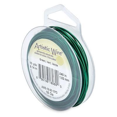 18 Gauge Green Artistic Wire - 10 Yards - Goody Beads