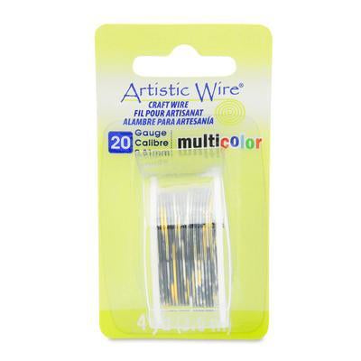 20 Gauge MultiColor Silver/Gold/Black Artistic Wire