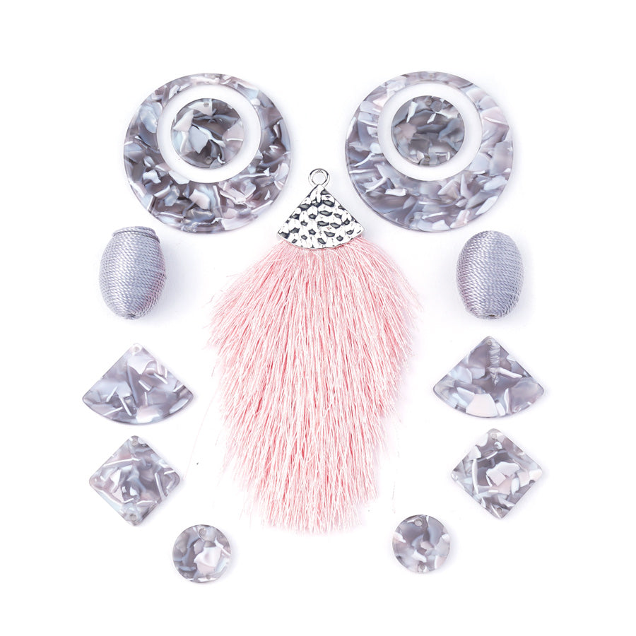 Exclusive - Pretty in Grey (& Pink) Bundle - Goody Beads