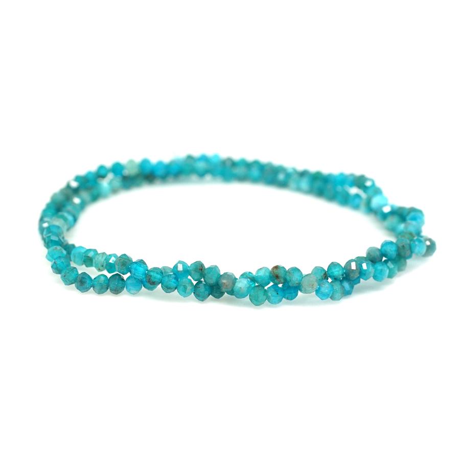 Blue Apatite 3mm Lantern - 15-16 Inch