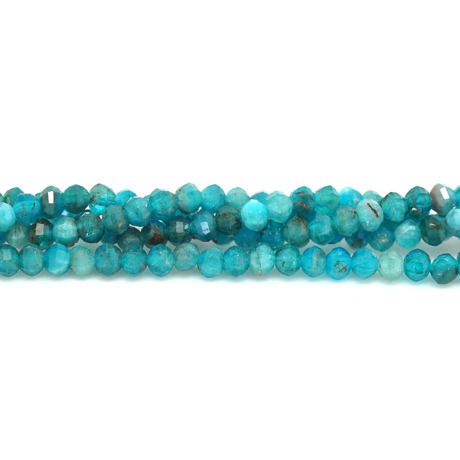 Blue Apatite 3mm Lantern - 15-16 Inch