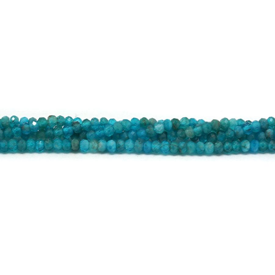 2x3mm Blue Apatite Natural Rondelle - dsPremier