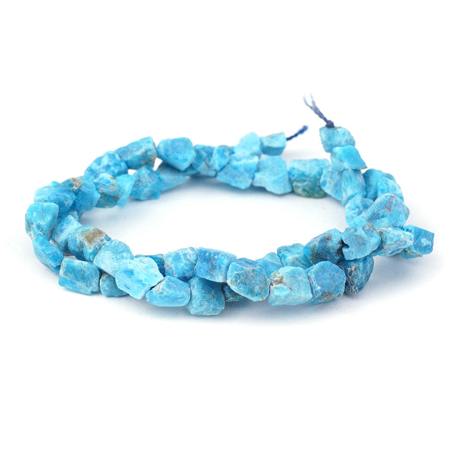 Blue Apatite 5X7mm-8X10mm Rough Nugget - Limited Editions - Goody Beads