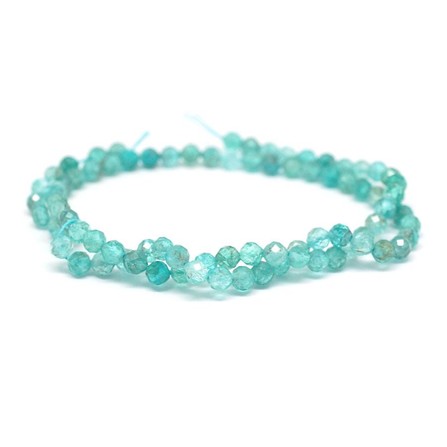 Blue Apatite Faceted 5mm Round - 15-16 Inch