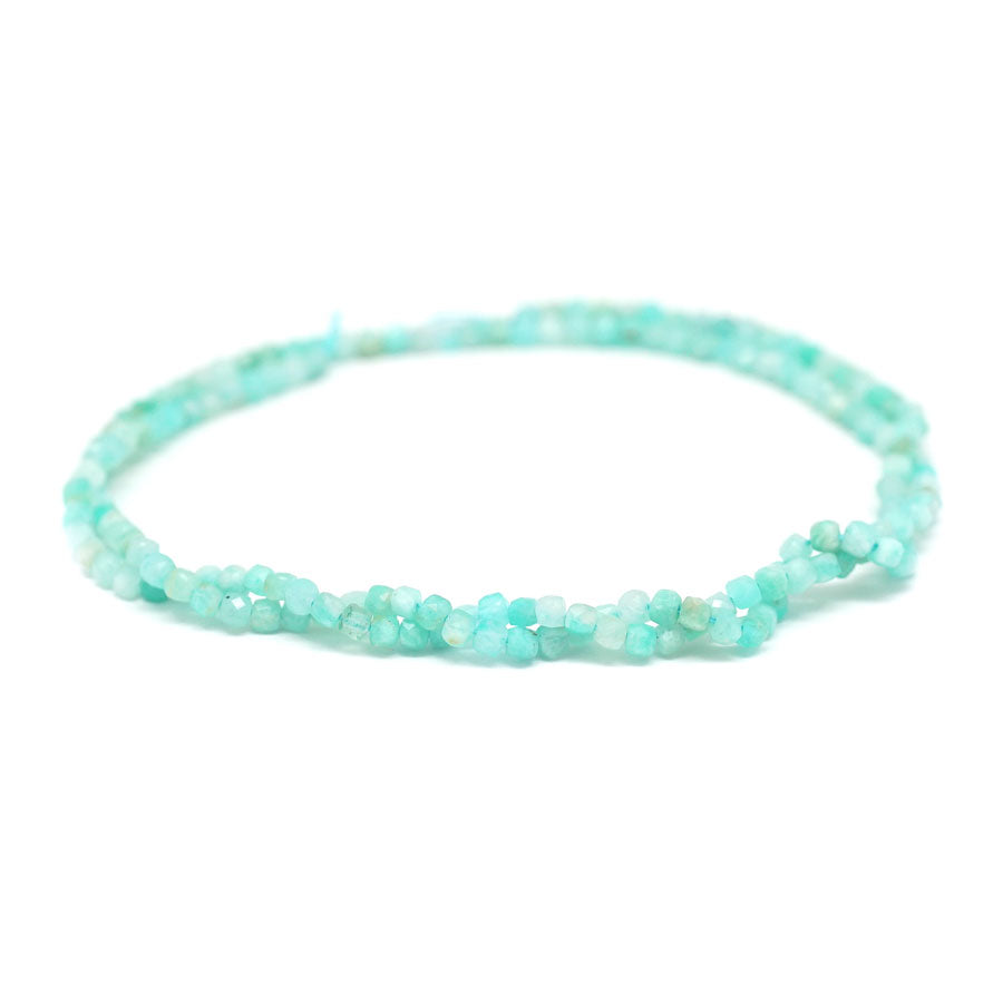 Brazailian Amazonite Faceted 2mm Cube 15-16 Inch - Goody Beads