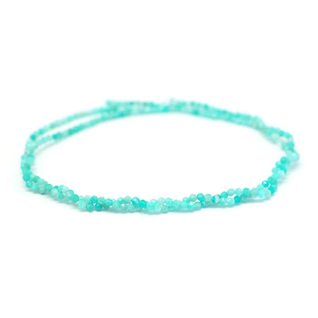 Brazilian Amazonite Faceted 2mm Round - 15-16 Inch