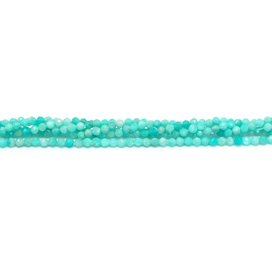 Brazilian Amazonite Faceted 2mm Round - 15-16 Inch