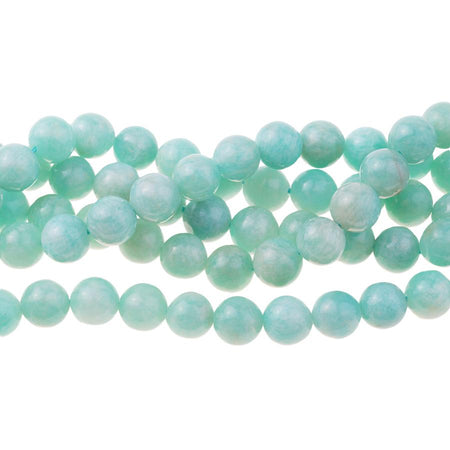 Brazilian Amazonite AAA Grade 8mm Round 15-16 Inch