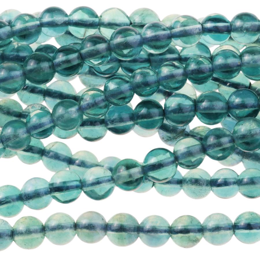 Blue Fluorite 4mm Round 15-16 Inch