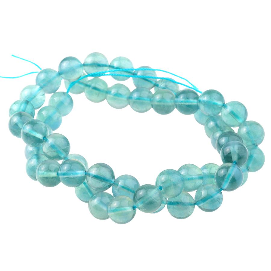 LIGHT Blue Fluorite 8mm Round 15-16 Inch