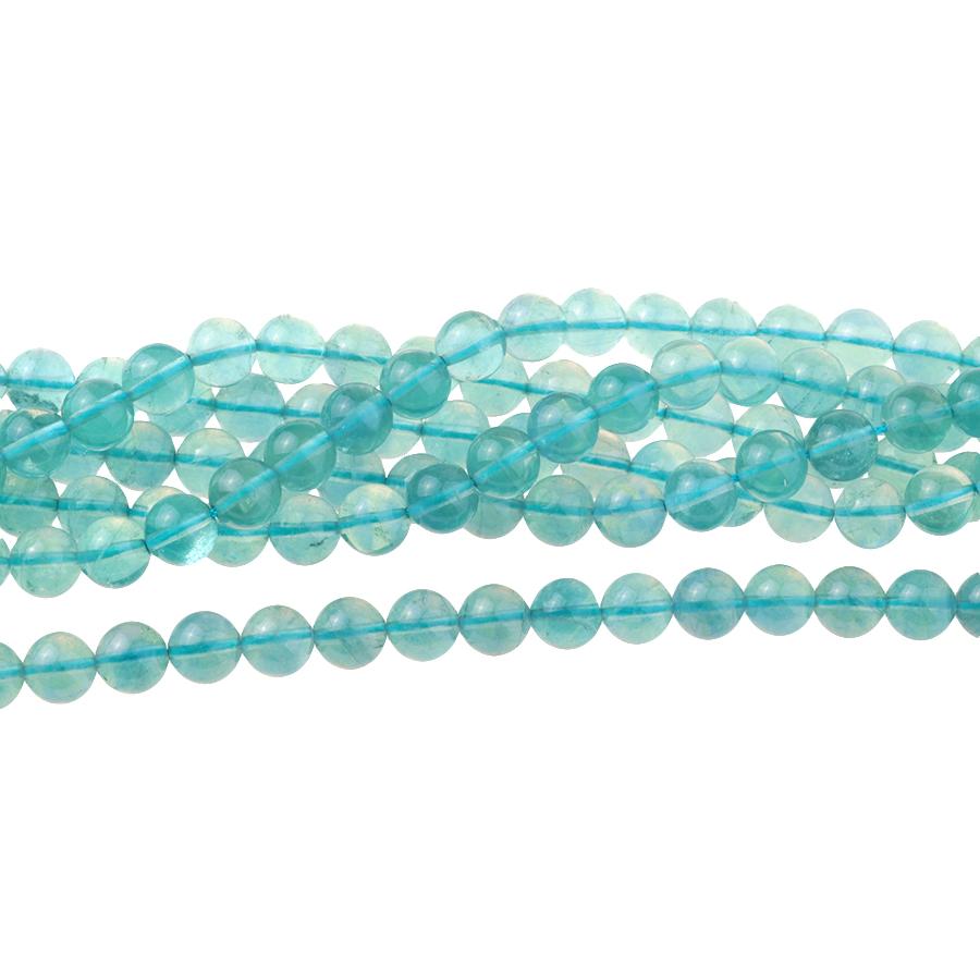 LIGHT Blue Fluorite 8mm Round 15-16 Inch