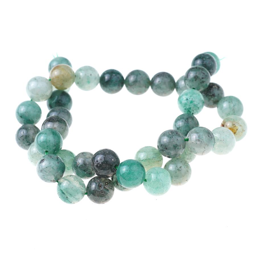 Blue Green Quartz 10mm Round Strand 15-16"