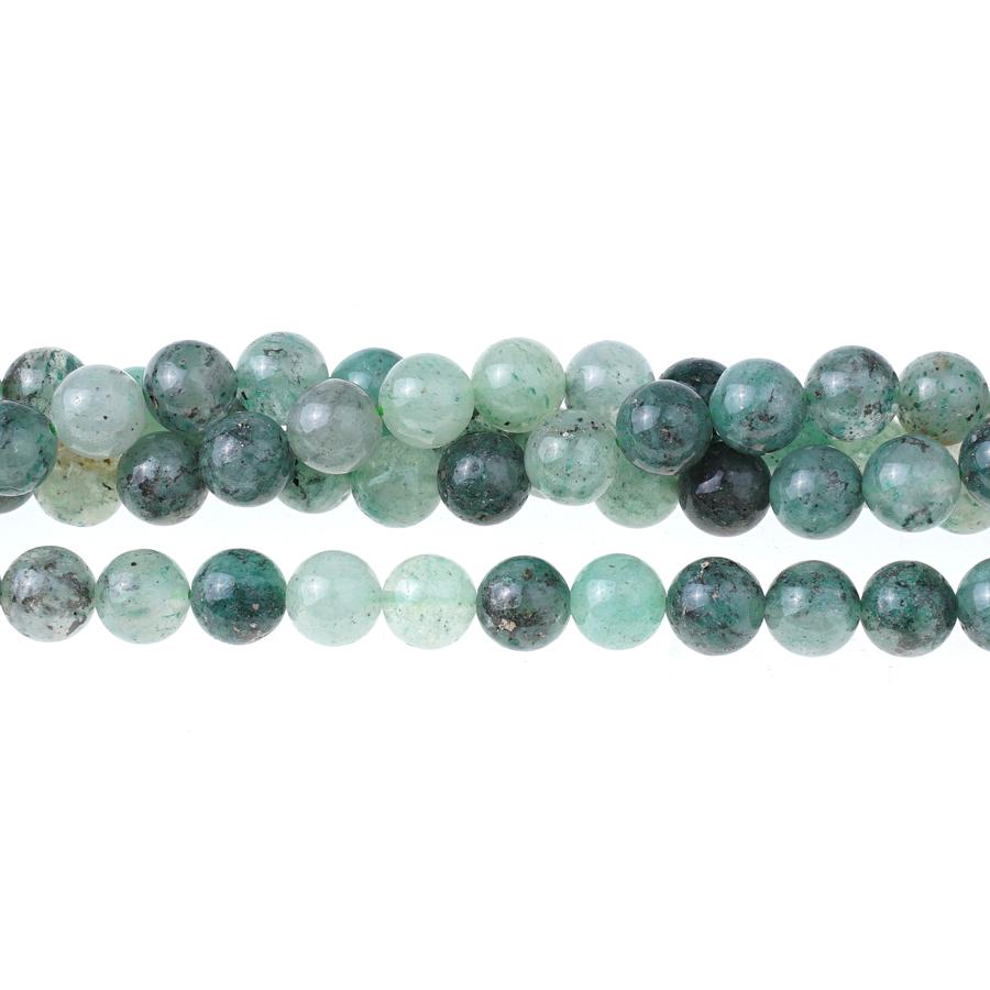 Blue Green Quartz 8mm Round Strand 15-16"