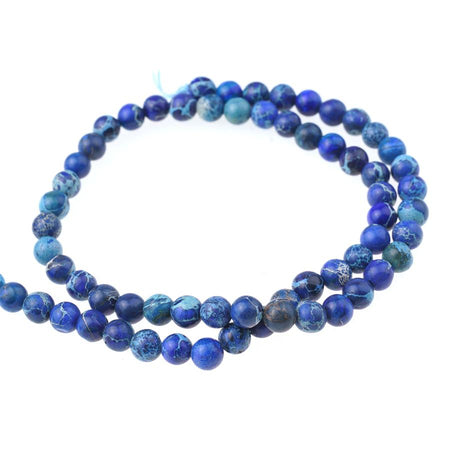 Blue Impression Jasper 6mm Round