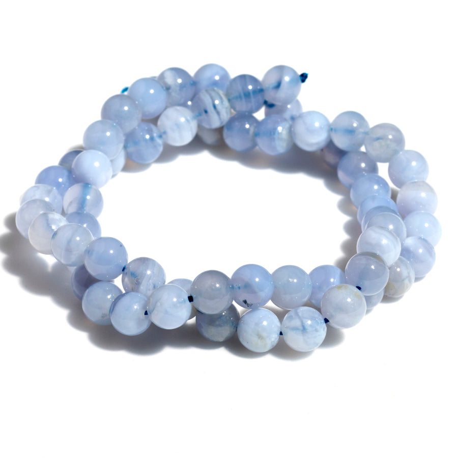 Blue Lace Agate 6mm Round - 15-16 Inch