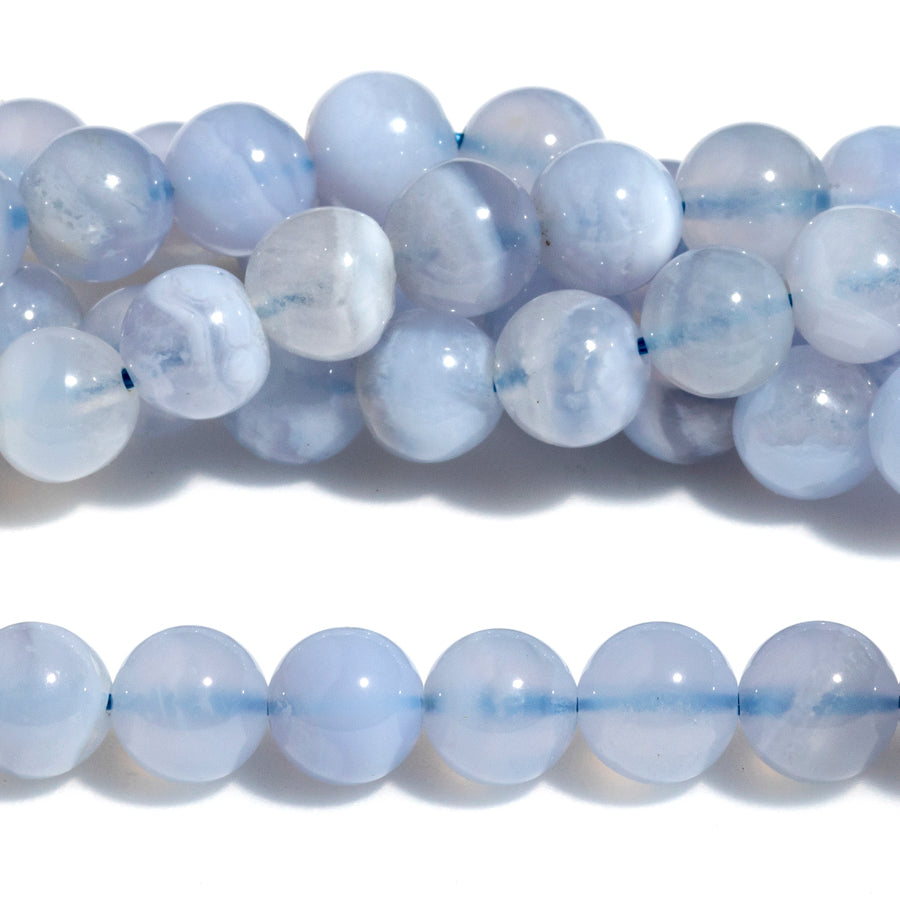 Blue Lace Agate 6mm Round - 15-16 Inch