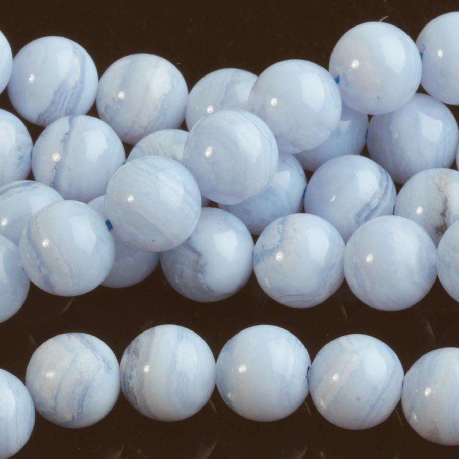 Blue Lace Agate 8mm Round 15-16 Inch