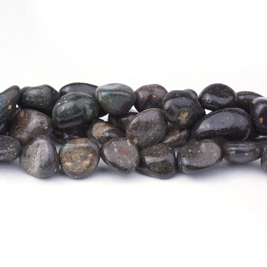 Black Opal 8-10X10-12 Pebble - 15-16 Inch - Goody Beads