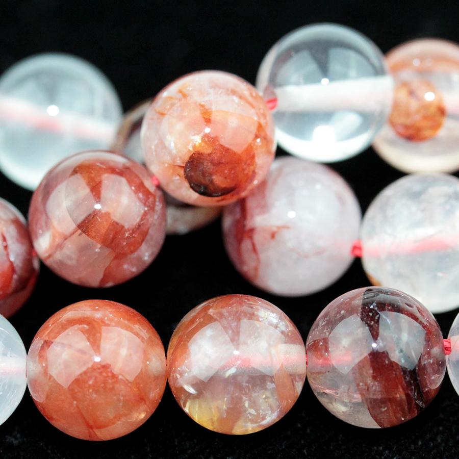 Blood Quartz 10mm Round 15-16 Inch