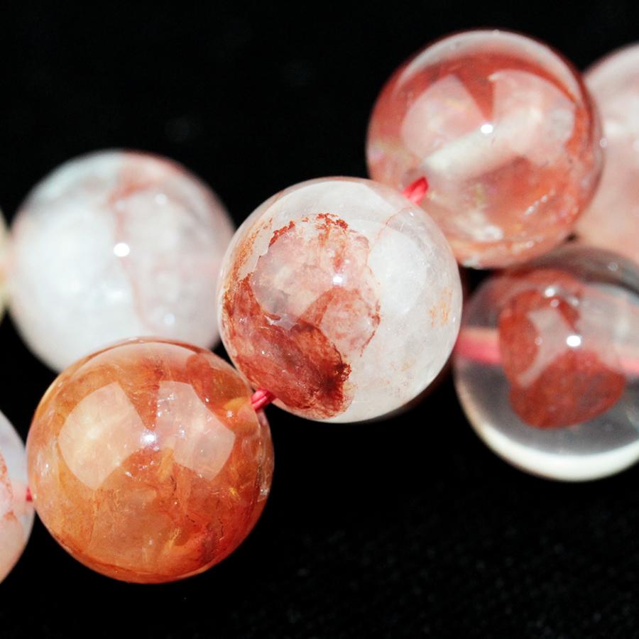 Blood Quartz 12mm Round 15-16 Inch