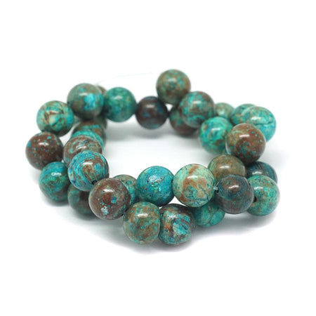 Blue Sky Jasper Dyed 12mm Round - 15-16 Inch