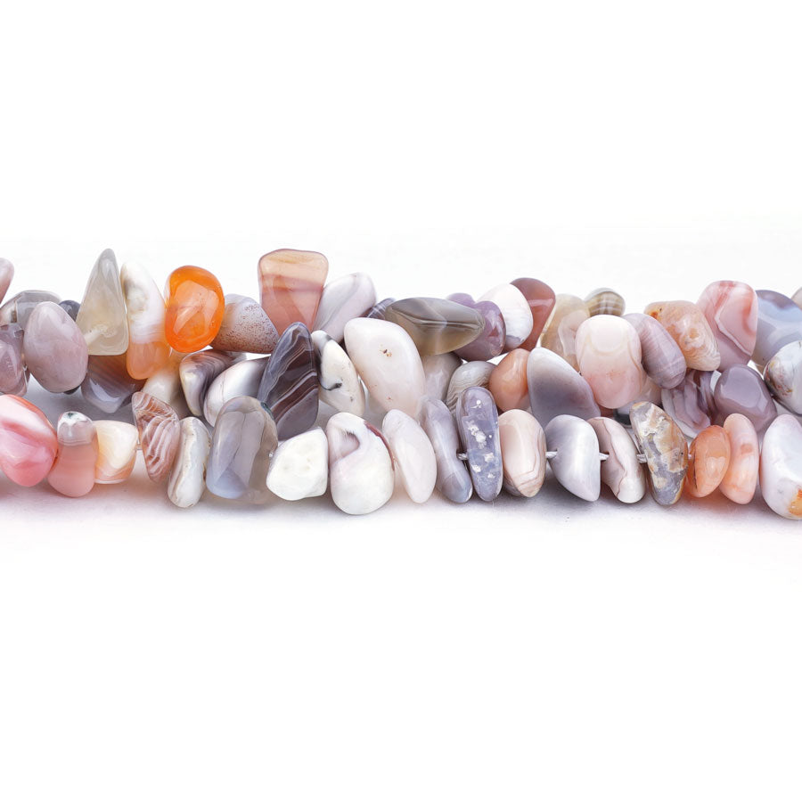 9-15mm Pink Botswana Agate Natural Chips - Limited Editions - Goody Beads