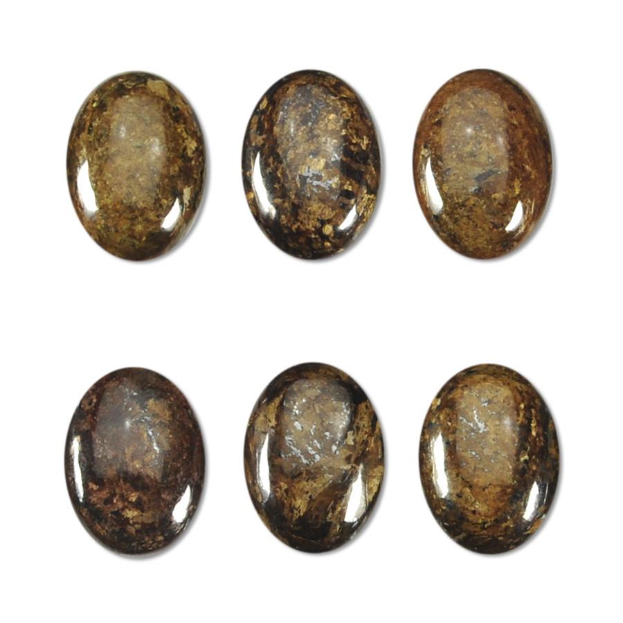 Bronzite 14x10 Oval Cabochon - Goody Beads