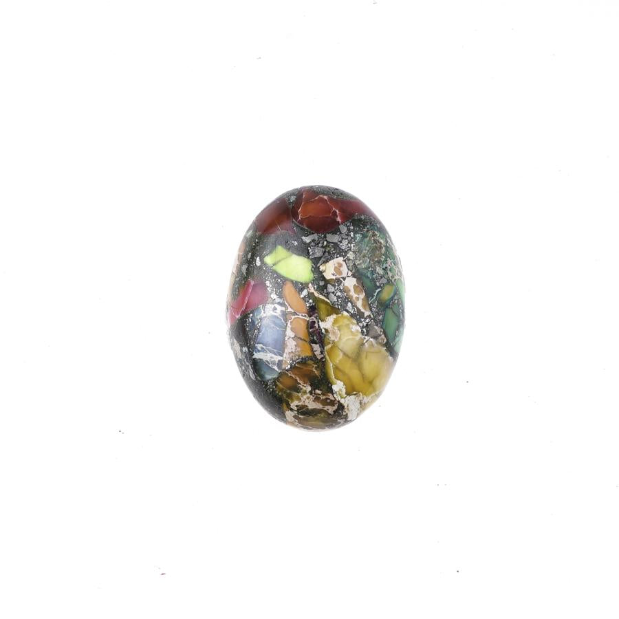 Mixed Impression Jasper 18x25mm Oval Cabochon - Goody Beads