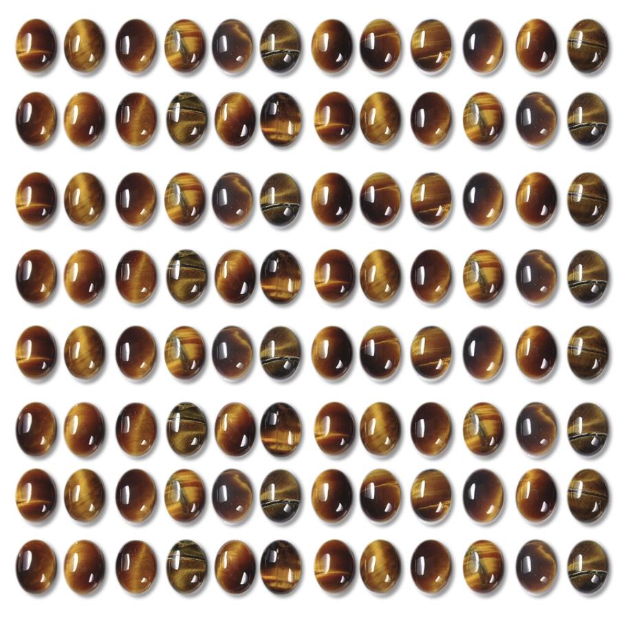 Tiger Eye 8x6mm Oval Cabochon - Goody Beads