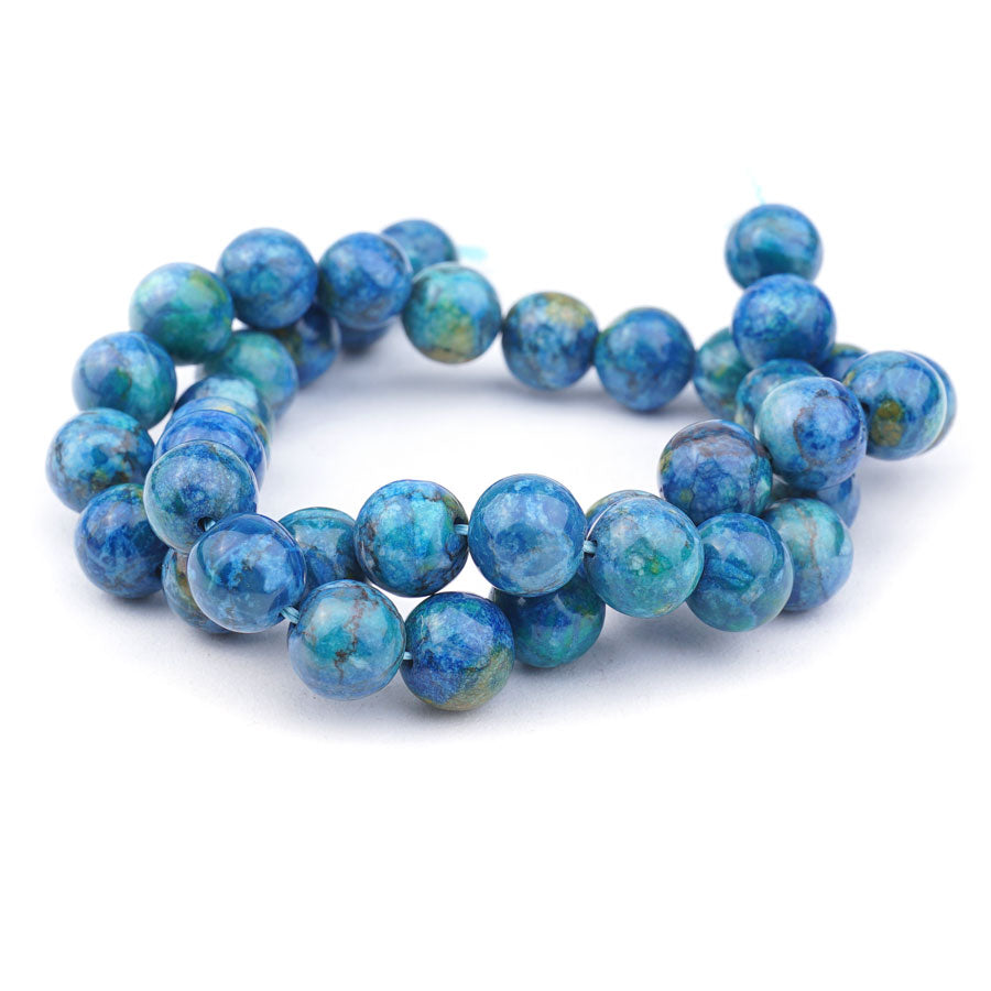Calcite Crazy Lace 10mm Round Azurite - Limited Editions - Goody Beads