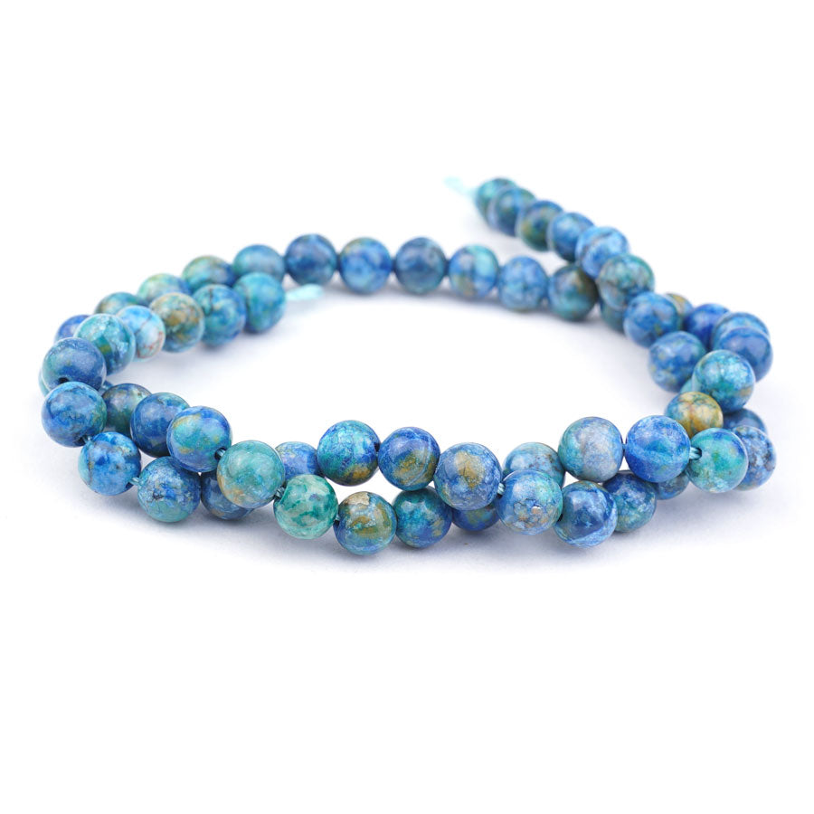 Calcite Crazy Lace 6mm Round Azurite - Limited Editions - Goody Beads