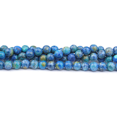 Calcite Crazy Lace 6mm Round Azurite - Limited Editions - Goody Beads