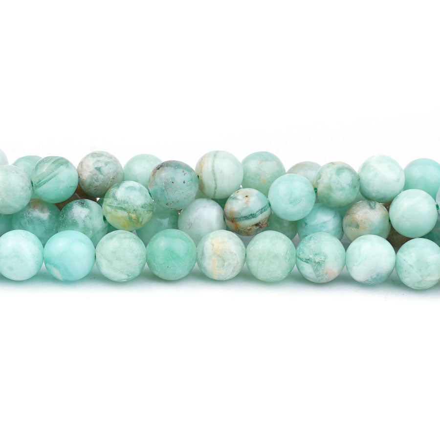 Green Crazy Lace Calcite 8mm Round - 15-16 Inch - Goody Beads