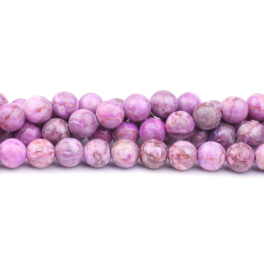 Calcite Crazy Lace 8mm Round Pink - Limited Editions - Goody Beads